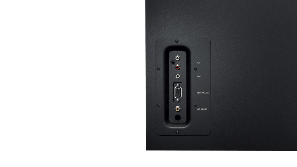 Logitech Z623 connessioni jack 3,5 mm e RCA