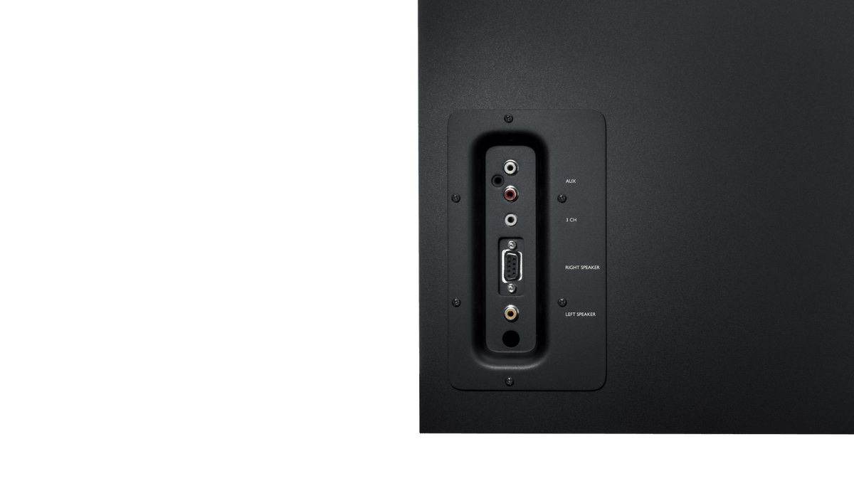 Logitech Z623 connessioni jack 3,5 mm e RCA
